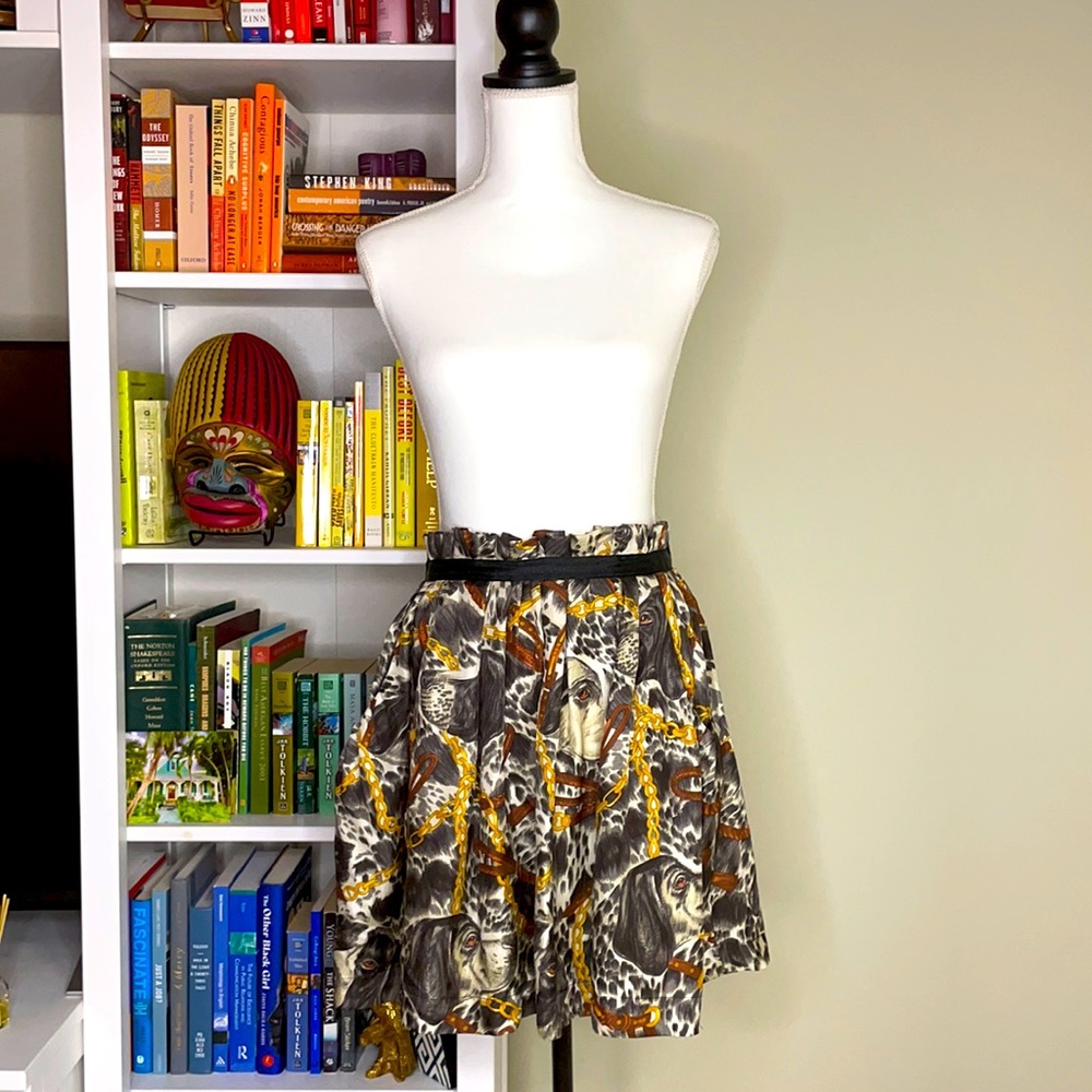 ZARA 100% Silk Pleated Skirt